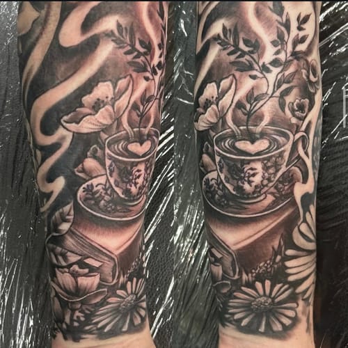 Customer photo review of Painless Tattoo Numbing Cream