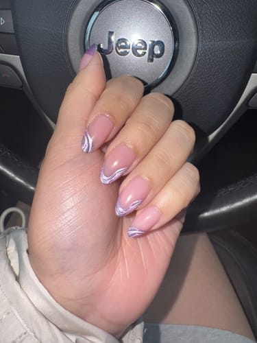 Customer photo review of Mermaid Tail Almond Nails - XCOATPRESS