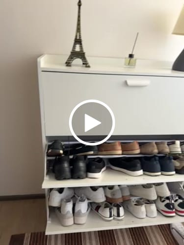 Customer video review of Mueble Zapatero Organizador Estante para Zapatos VTRIN 120x100x30 cm