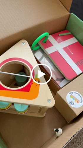 Customer video review of Curated Monthly Baby Box