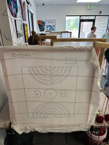 Customer photo review of Tuft Love Group Tufting Classes (Superior, CO)