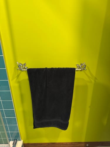 Customer photo review of Brass Bird Bathroom Set - Chrome Finish