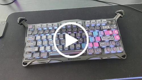 Customer video review of Gravastar Mercury K1 Pro 75% Wireless RGB Mechanical Gaming Keyboard Boy Gift