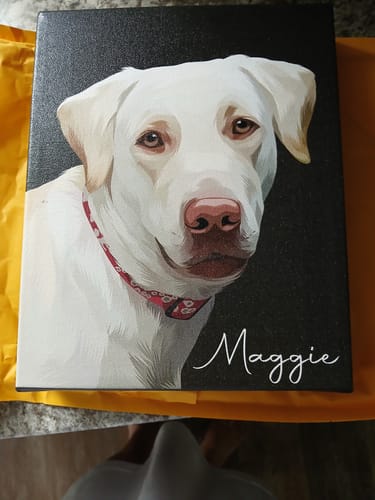 Customer photo review of Pet Art Canvas Wrap