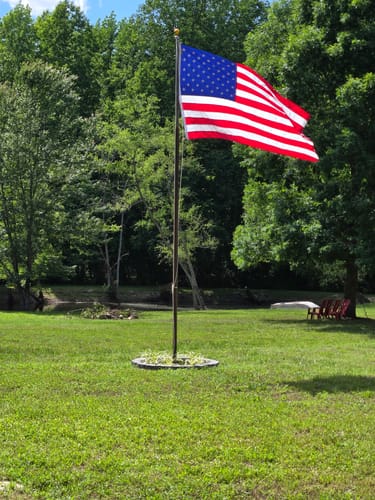 Customer photo review of Heavy Duty American Flag - Outdoor Nylon - Made In USA