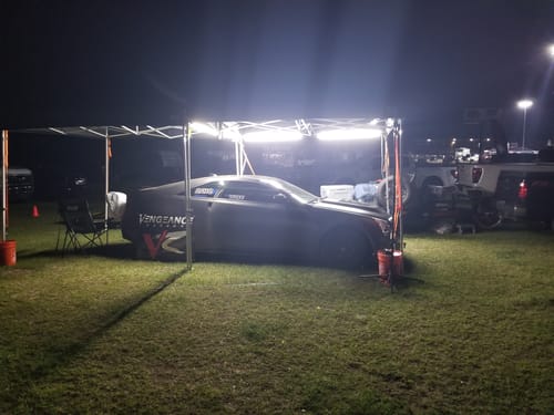 Customer photo review of Racing Canopy Pit Light Set - 10,000 Lumens