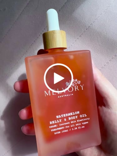 Customer video review of New Watermelon Belly & Body Oil
