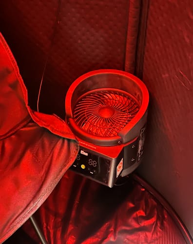 Customer photo review of The Sauna Pod