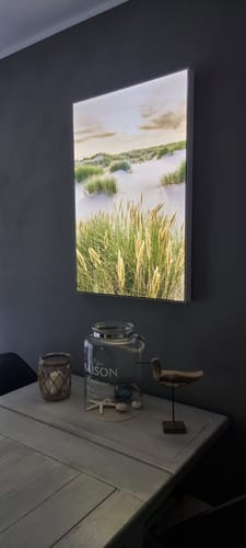Customer photo review of Canvalight® Leuchtbild | Sandstrand und Düne | Hochformat