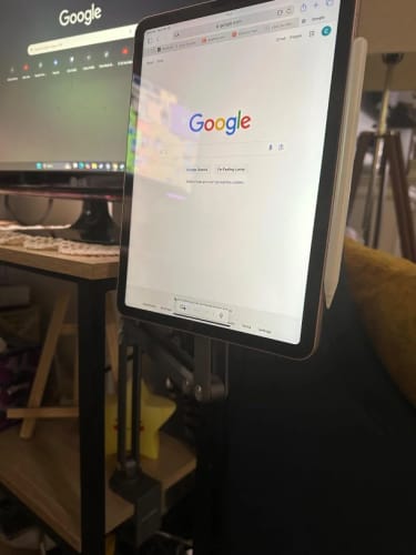 Customer photo review of KUXIU X36 Pro MAX iPad Magnetic Charging Stand Aluminum Alloy Boom Arm Adjustable Tablet Stand
