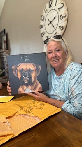 Customer photo review of Pet Art Canvas Wrap
