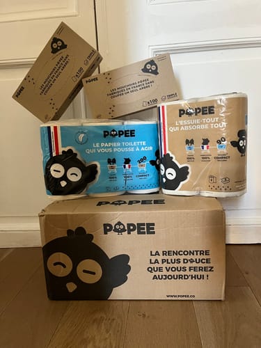 Customer photo review of KIT DÉCOUVERTE - Papier toilette, essuie-tout, mouchoirs