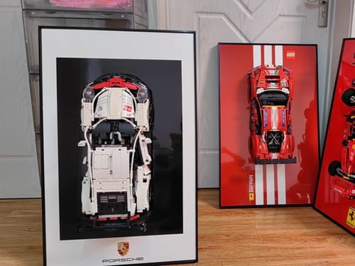 Customer photo review of LED Wall Display Frame for LEGO® Technic F1 42171 Mercedes-AMG F1 Showcase
