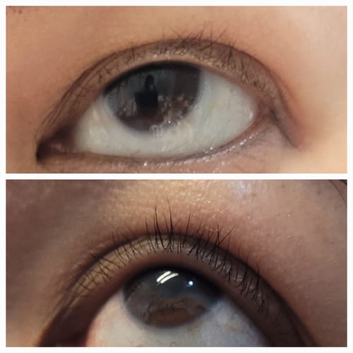 Customer photo review of LASH SERUM