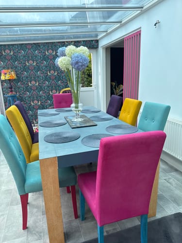 Customer photo review of Fabric Paint -- Purple