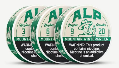 Customer photo review of Mountain Wintergreen Nicotine Pouches