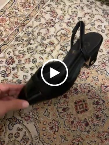 Customer video review of CC Slingback 60mm Black Lambskin And Horsehair