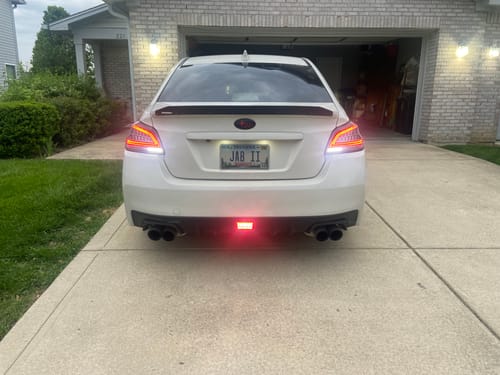 Customer photo review of 2011-24 Subaru WRX & STi F1 Rear Fog Lights