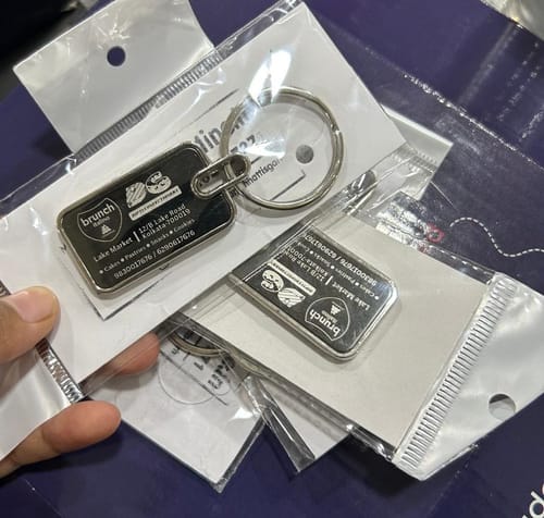 Customer photo review of Premium Metal Keychain | Best for Corporate Gifting | PrintMine.in