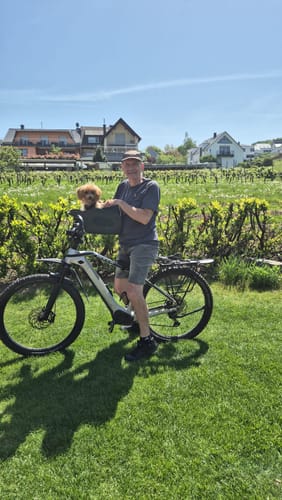 Customer photo review of Kvisp Dog Bike Carrier