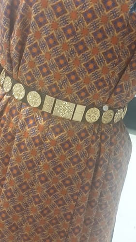 Customer photo review of Hei Mai 黑麦 Rye Tang Ming Unisex Yuanlingpao Flower Two Panel Belt