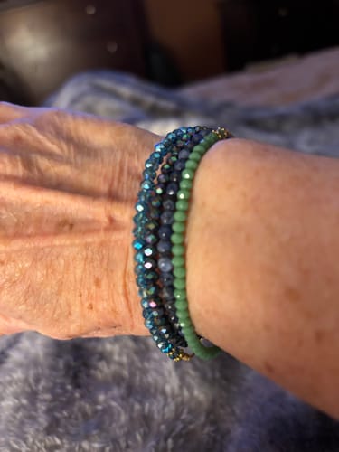 Customer photo review of Friendship Crystal Northern Lights Bracelet
