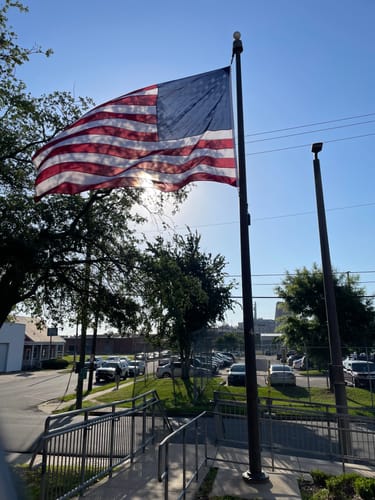 Customer photo review of Ultra Heavy Duty American Flag - 2-ply Polyester - Made In USA