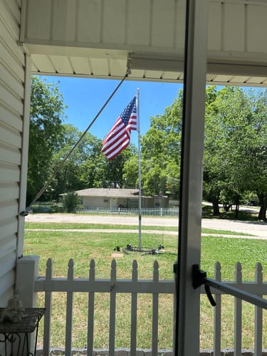 Customer photo review of Ultra Heavy Duty American Flag - 2-ply Polyester - Made In USA
