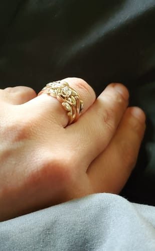 undefined review of Diamond Foliage - Black Hills Gold Engagement & Wedding Ring Set image 1 out of 1