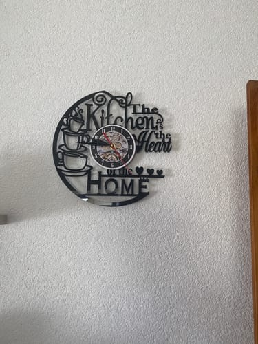 Customer photo review of Stimmungsvolle Küchenwanduhr – Für eine gemütliche Atmosphäre