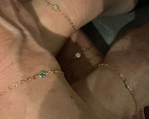 Customer photo review of Permanent jewelry gold filled