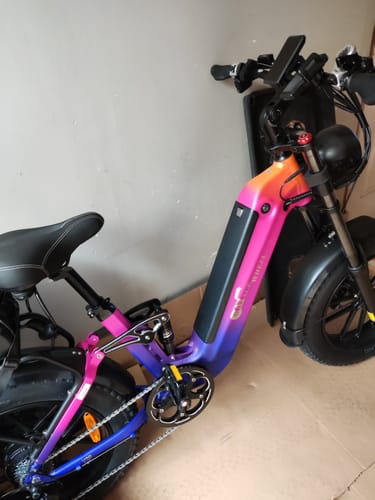 Customer photo review of CMACEWHEEL V20 750W 20" Fat Bike 960Wh Full Suspension E-bike with Torque Sensor 48V 20Ah Battery
