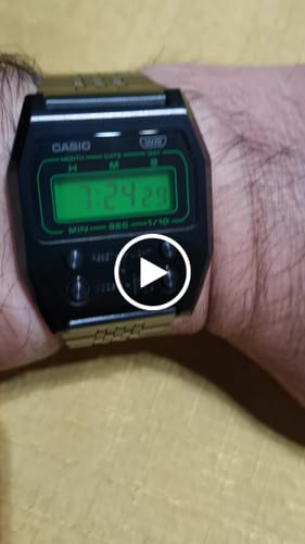 Customer video review of Reloj Casio Vintage A1100B-1DF Caja Metálica Reedición 1978