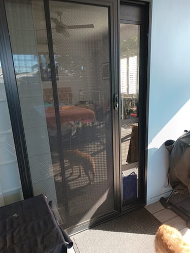 Customer photo review of Patio Pet Door Insert