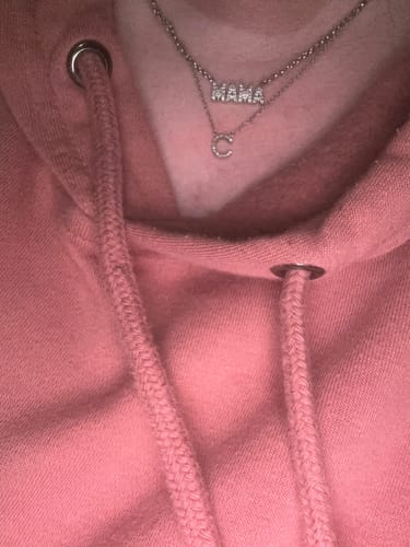 Customer photo review of Iced out Mama Necklace