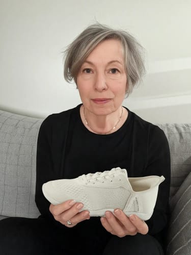 Customer photo review of HF Stride – Hands-Off & Ergonomic Barefoot Shoes (Unisex)