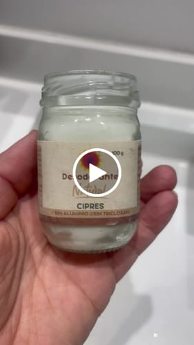Customer video review of Desodorante natural sin aluminio
