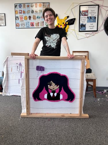 Customer photo review of Tuft Love Group Tufting Classes (Superior, CO)