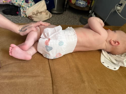 Customer photo review of Wispy Cloud Diaper Bundles