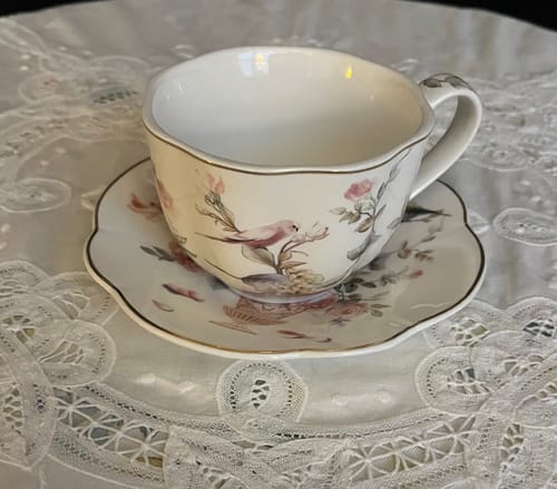 Customer photo review of Magnolia Garden Fine Porcelain Tea Cup and Saucer