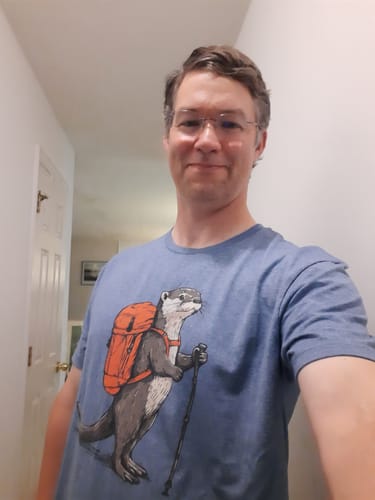 Customer photo review of Otter Backpacker T-Shirt