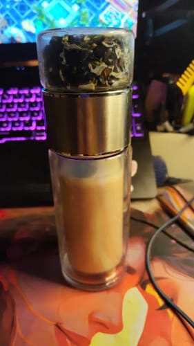 Customer photo review of Bouteille Infuseur Double Paroi et Séparateur