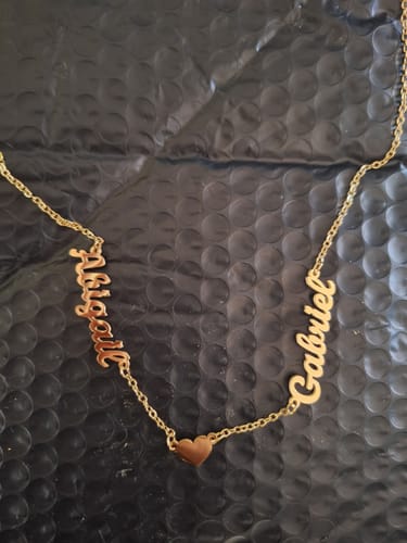 Customer photo review of Collar personalizado con nombres