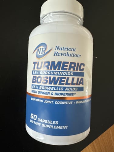 Customer photo review of Turmeric (95% Curcuminoids) Boswellia (65% Boswellic Acids)