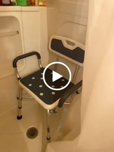 Customer video review of Shower Chair (450lb)
