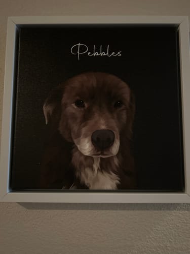 Customer photo review of Pet Art Canvas Wrap