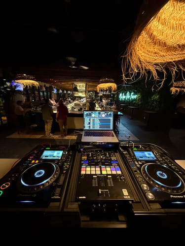 Customer photo review of Odyssey 810141 Industrial Board Glide Style DJ Case for 12" DJ Mixers and Two Pioneer CDJ-3000 DJ Multi Players