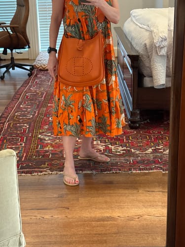 Customer photo review of HM EVELYNE BAG 28 RED ORANGE CALFSKIN