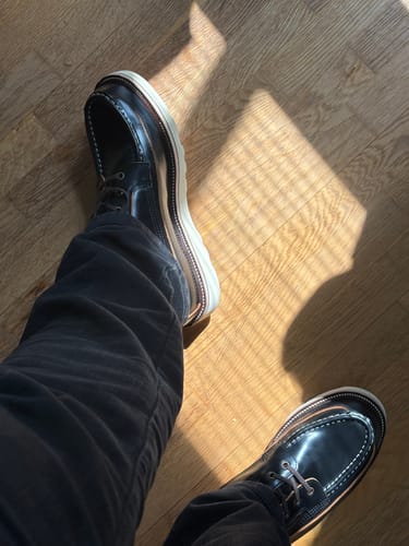 Customer photo review of Rural MocToe Boot -luosjiet®boots - Black TeaCore OTA Cowhide