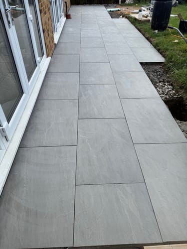 Customer photo review of Kandala - Grey Porcelain Paving Tiles - 900 x 600 x 20mm